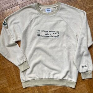 Feat x The Farmlink Project BlanketBlend™ Crewneck Sweatshirt Oatmilk M NWT $98